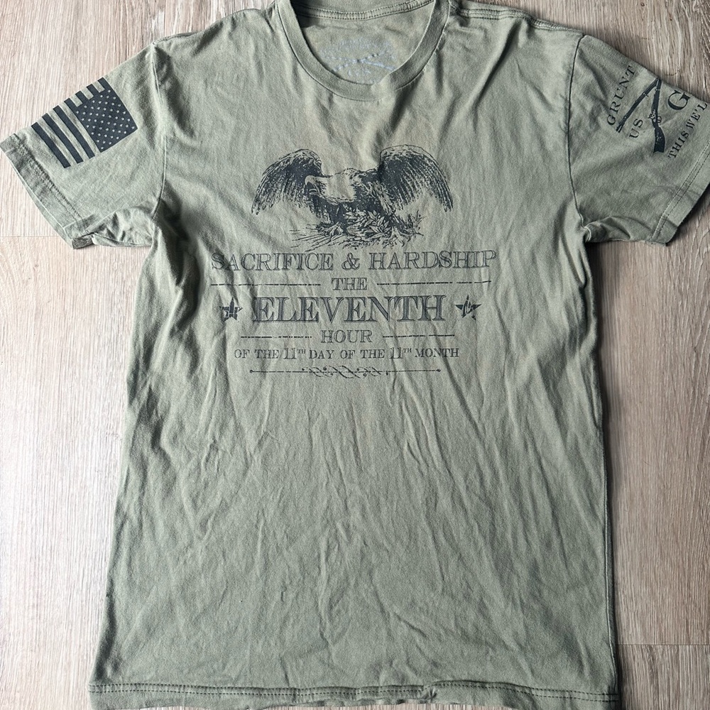 Grunt Style Olive Eagle Graphic Tee